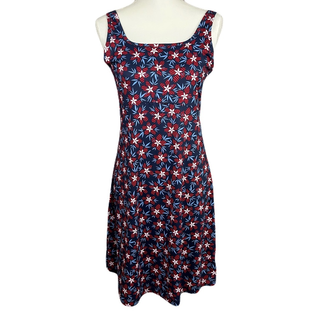 Columbia Tank Sundress M Pull Over UPF 50‎ Freezer III Patriotic Summer Floral